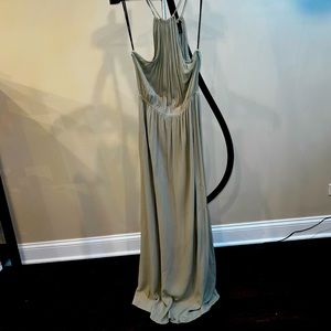 Forever 21 Sage green floor length linen dress lightweight size M